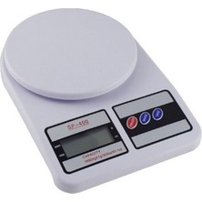PremiumPort Dijital Hassas Terazi 10 Kg, LCD Ekran, Dara Özellikli, Beyaz Renk