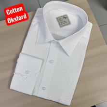 Eren Style Pamuklu Uzun Kollu Oxford Klasik Yaka  Alttan Düğmeli  Erkek Gömlek (Regular Kalıp)