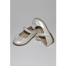 Aktaş Ortopedi Kız Çocuk Papyon Fiyonklu Sedef Rugan Ortopedik Abiye Babet Ayakkabı