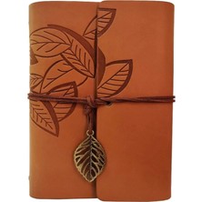 Marsilyan Deri Yaprak Desenli Defter