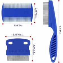 Marsilyan Evcil Hayvan Tarak Seti 4'lü Bit Tarağı Ked Köpek Tüyüne Uygun