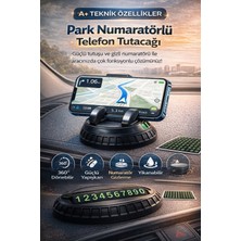 Allians 360° Dönebilen Güçlü Yapışkanlı Araç Içi Telefon Tutucu