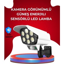 Marsilyan Uzaktan Kumandalı Güneş Enerjili Led Güvenlik Lambası Kamera Tipi Hareket Sensörlü