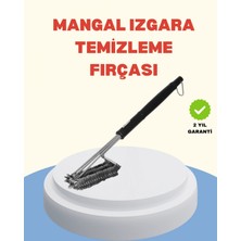 Marsilyan Uzun Saplı Izgara Temizleme Fırçası Çelik Telli
