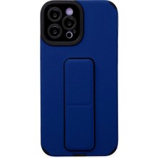 Allians Mavi Renkli Mega Standlı Silikon iPhone 12 Pro Max Kılıf