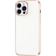 Techno Guru iPhone 13 Pro Kılıf Parlak Yapılı Barko Premium Silikon Kapak