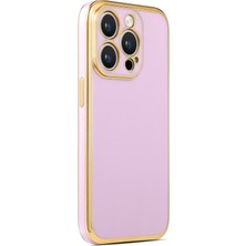 Techno Guru iPhone 14 Pro Max Kılıf Parlak Yapılı Barko Premium Silikon Kapak