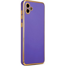 Techno Guru Samsung Galaxy A04 Kılıf Parlak Yapılı Barko Premium Silikon Kapak