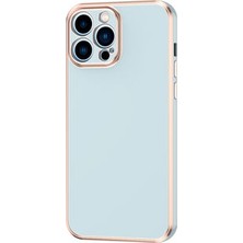 Techno Guru iPhone 13 Pro Kılıf Parlak Yapılı Barko Premium Silikon Kapak