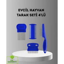 Marsilyan 4’lü Kedi Köpek Tüy Temizleme Seti – Paslanmaz Çelik,ergonomik Ve Uzun Ömürlü