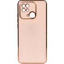 Techno Guru Redmi 10C Kılıf Parlak Yapılı Barko Premium Silikon Kapak