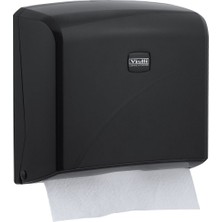 Özbience K2B Z Katlı Mini Kağıt Havlu Dispenseri, Siyah, Maks. 22 cm Genişlik