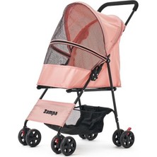 Zampa Aero Kedi & Köpek Arabası Pembe 42×69×96 cm | Ultra Hafif ve Konforlu Taşıma Çözümü