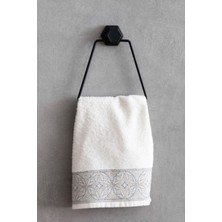 Özbience Şık Siyah Metal Üçgen Havluluk Askısı, Banyo Düzenleyici