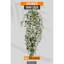 Özbience Büyük Yapay Sarkıt Çiçek, Asılabilir Yeşil Okaliptus, Ev ve Banyo Dekoru