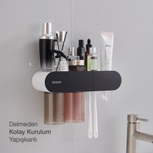 Özbience Yapışkanlı Manyetik Bardak Tutucu ve Diş Macunu Sıkma Seti