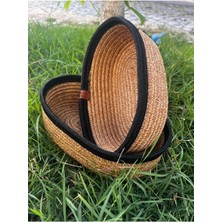 Özbience Siyah 2'li Jüt Sepet Takımı, Şık ve Pratik Organizer Seti