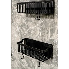 Özbience Çiftli Çok Amaçlı Plastik Raf, Ev ve Mutfak Düzenleyici Seti