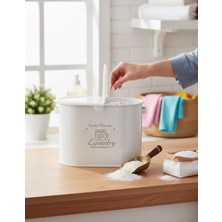 Özbience Metal Bölmeli Beyaz Deterjan Kutusu, Pratik ve Şık Depolama Çözümü