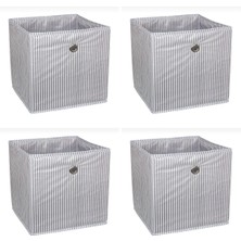 Özbience 4'lü Gri Raf Organizer Kutu Seti, Pratik ve Şık Düzenleme Çözümü