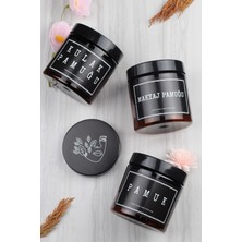 Özbience 3'lü Düzenleyici Kulak ve Makyaj Pamuğu Kavanozu, Mika Sert Plastik