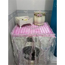 Özbience Pembe Çamaşır Makinesi Koruyucu Örtüsü, Şık ve Koruyucu Tasarım