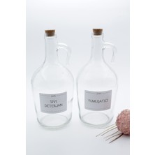 Özbience Mantar Kapaklı 1500ML Sıvı Deterjan ve Yumuşatıcı Set