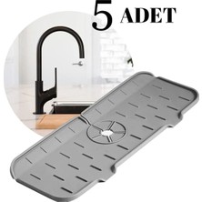 Özbience 5'li Karışık Renk Mutfak ve Banyo Silikon Lavabo Kenarı Matı