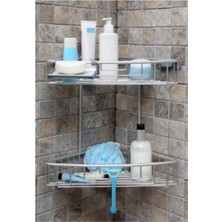 Özbience Pratik Alüminyum Banyo Rafı Seti, Şık ve Dayanıklı 2'li Tasarım