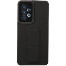 Allians Siyah Mega Standlı Silikon Kılıf, Galaxy A53 5g Için Şık ve Koruyucu