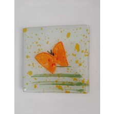 Özbience Şeffaf Banyo Gideri Süsü, Dekoratif Kapağı, 12CM x 12CM Cam Süzgeç