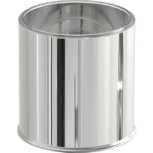 Özbience Paslanmaz Banyo ve Ofis Çöp Kovası, 5 Lt, Şık ve Dayanıklı Tasarım