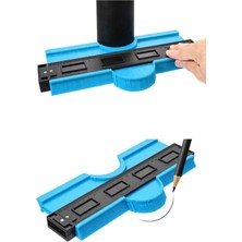 PremiumPort Büyük Boy Ahşap Şablon Şekil Tarağı Kontur Ölçüm Cetveli 25 cm