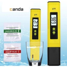 PremiumPort Dijital Ph Metre, Hassas Su ve Akvaryum Ölçüm Seti, Pil ve Çözeltilerli