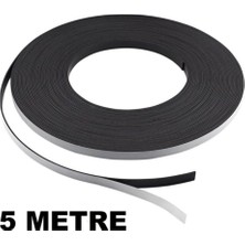 PremiumPort 5 Metre Şerit Magnet Mıknatıs, Yapışkanlı ve Çıkartmalı, Çok Amaçlı Kullanım