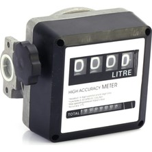 PremiumPort Yüksek Hassasiyetli 4 Haneli 1 Inç Mazot, Yağ ve Su Sayacı