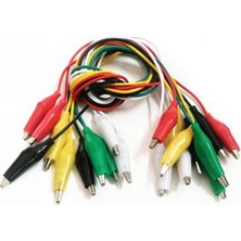 PremiumPort 10'lu Krokodil Test Kablosu Seti, Güç ve Güvenilir Bağlantı Için