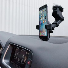 Allians Esnek Araç Telefon Tutucu, Torpido ve Cam Montaj, Vantuzlu, Güçlü Tutma