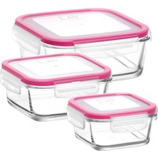 Özbience Işte 75 Karakteri Aşmayan, Marka Içermeyen ve Olumsuzluk Içermeyen Ürün Başlığı Önerisi:pembe Cam Saklama Kabı Seti 3'lü, Kilitli Kapaklı, Çeşitli Boyutlarda