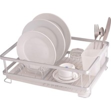 Özbience Paslanmaz Alüminyum Bulaşıklık, 42X30X13 Cm, Şık ve Dayanıklı Tasarım