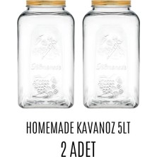 Özbience 5 Litre Turşu Erzak Kavanozu Seti - 2 Adet, Pratik ve Sağlıklı Saklama