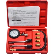 PremiumPort 8 Parça Motor Kompresyon Test Cihazı Seti, Güçlü ve Hassas Ölçüm