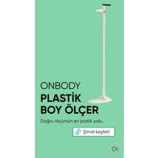 PremiumPort Taşınabilir Plastik Boy Ölçer, Pratik ve Kolay Kullanım