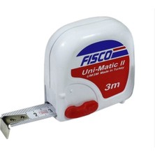 PremiumPort Fısco Uni-Matic 3m Şerit Metre 5'li Set, Pratik ve Dayanıklı Ölçüm Aracı
