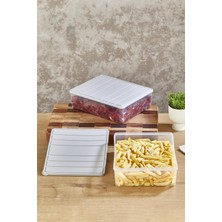 Özbience 2'li 4lt Buzdolabı ve Buzluk Saklama Kabı Seti, Pratik Düzenleyici