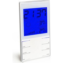 PremiumPort Dijital Takvimli Saatli Alarmlı Hava Istasyonu, Güvenilir ve Şık Tasarım