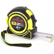 PremiumPort Dayanıklı ve Pratik 8 Metrelik Metre Ölçüm Aracı, Yüksek Hassasiyetli Kullanım