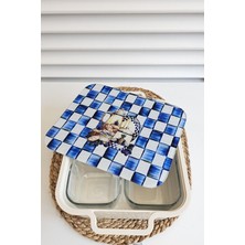 Özbience Şeffaf Cam Kahvaltılık Seti 4'lü 6 Parça Kapaklı Tam Koruma