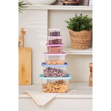 Özbience Prizmatik Çoklu Saklama Kabı Seti, Sağlıklı ve Şık Mutfak Düzeni