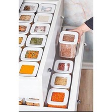 Özbience 12'li Süper Set 900 ml Vakumlu Saklama Kabı, Pratik ve Şık Mutfak Çözümü